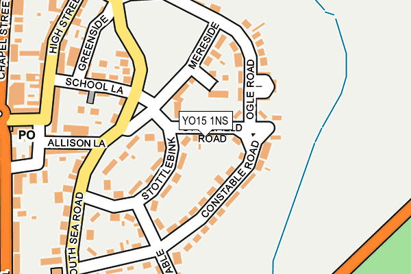 YO15 1NS map - OS OpenMap – Local (Ordnance Survey)