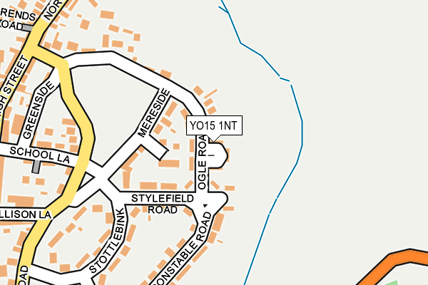 YO15 1NT map - OS OpenMap – Local (Ordnance Survey)