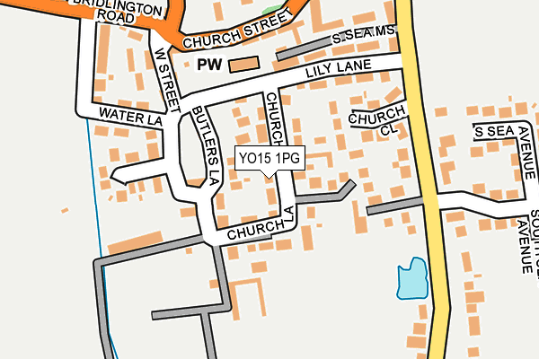 YO15 1PG map - OS OpenMap – Local (Ordnance Survey)