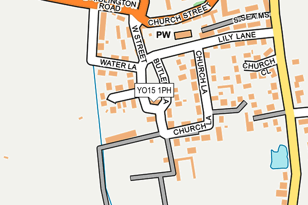 YO15 1PH map - OS OpenMap – Local (Ordnance Survey)