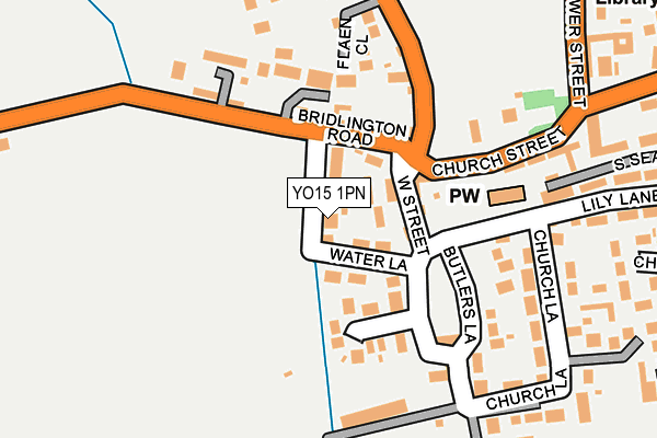 YO15 1PN map - OS OpenMap – Local (Ordnance Survey)