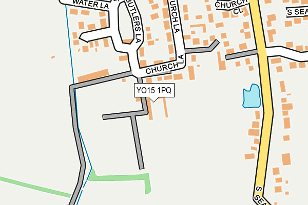 YO15 1PQ map - OS OpenMap – Local (Ordnance Survey)