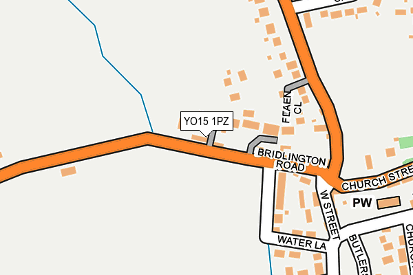 YO15 1PZ map - OS OpenMap – Local (Ordnance Survey)