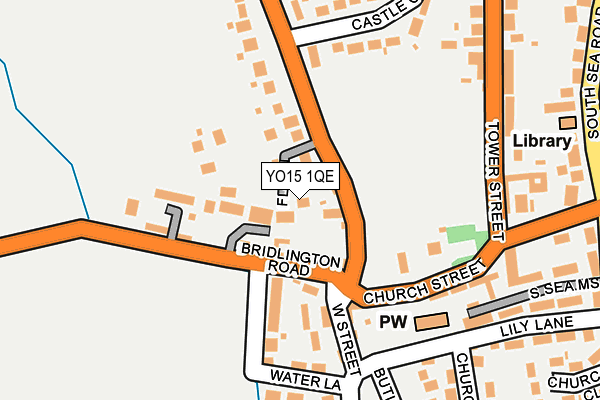YO15 1QE map - OS OpenMap – Local (Ordnance Survey)
