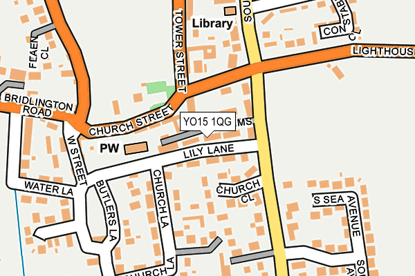 YO15 1QG map - OS OpenMap – Local (Ordnance Survey)