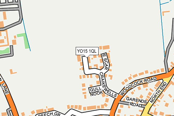 YO15 1QL map - OS OpenMap – Local (Ordnance Survey)