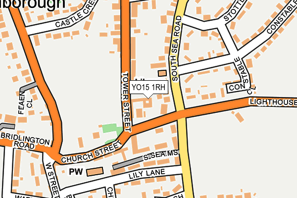 YO15 1RH map - OS OpenMap – Local (Ordnance Survey)