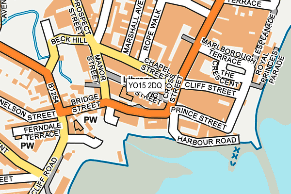 YO15 2DQ map - OS OpenMap – Local (Ordnance Survey)