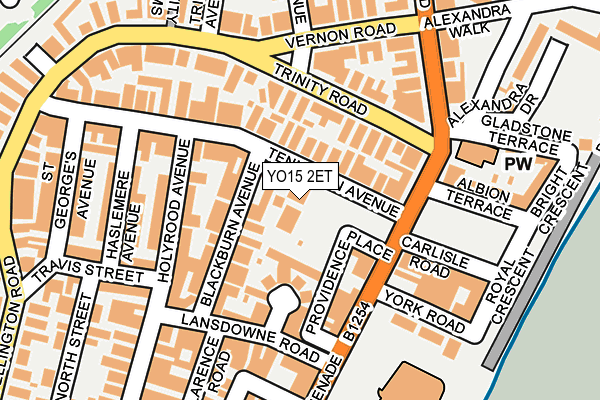 YO15 2ET map - OS OpenMap – Local (Ordnance Survey)