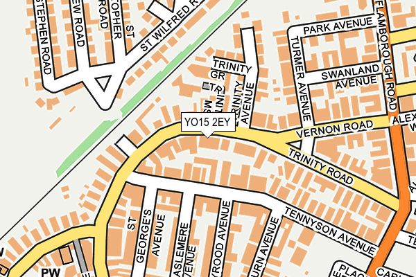 YO15 2EY map - OS OpenMap – Local (Ordnance Survey)