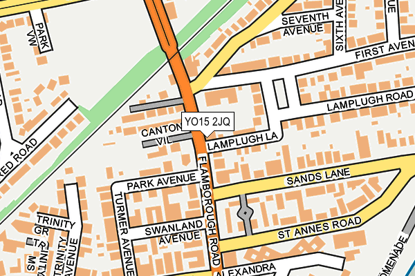 YO15 2JQ map - OS OpenMap – Local (Ordnance Survey)