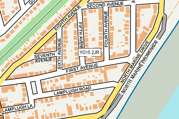 YO15 2JR map - OS OpenMap – Local (Ordnance Survey)