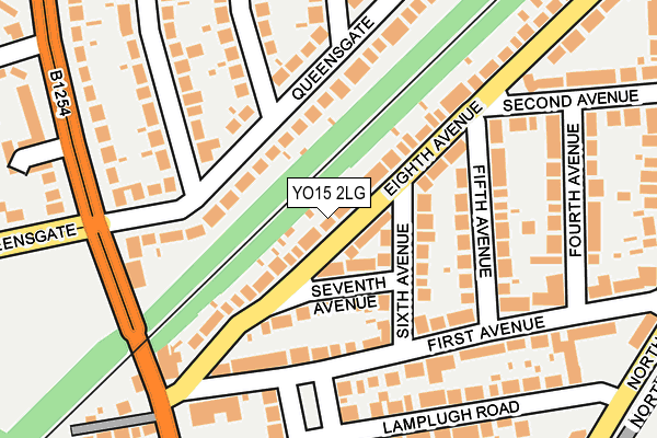 YO15 2LG map - OS OpenMap – Local (Ordnance Survey)