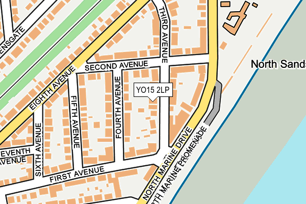 YO15 2LP map - OS OpenMap – Local (Ordnance Survey)
