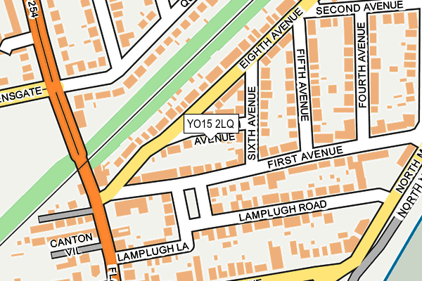 YO15 2LQ map - OS OpenMap – Local (Ordnance Survey)