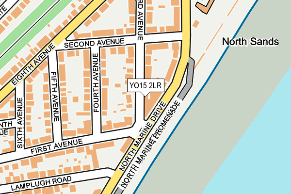 YO15 2LR map - OS OpenMap – Local (Ordnance Survey)
