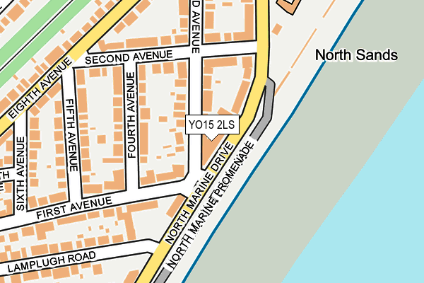 YO15 2LS map - OS OpenMap – Local (Ordnance Survey)