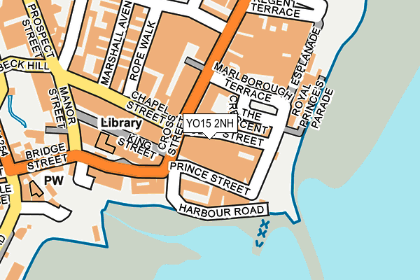 YO15 2NH map - OS OpenMap – Local (Ordnance Survey)