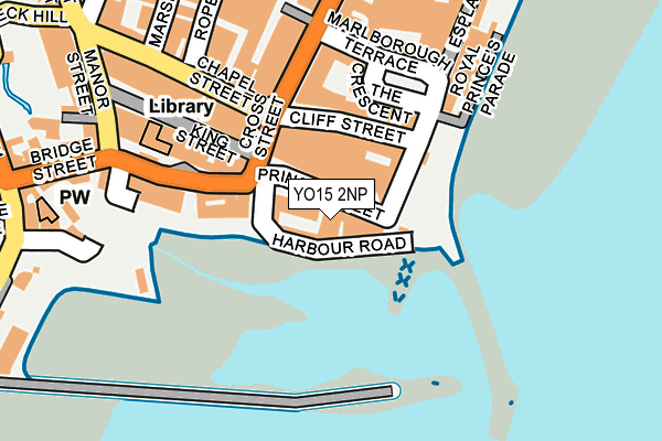 YO15 2NP map - OS OpenMap – Local (Ordnance Survey)