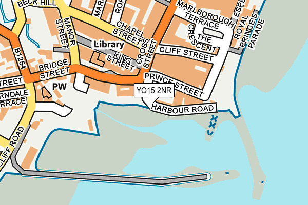 YO15 2NR map - OS OpenMap – Local (Ordnance Survey)