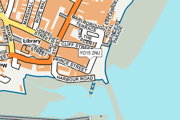 YO15 2NU map - OS OpenMap – Local (Ordnance Survey)