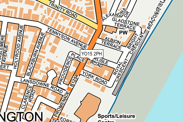 YO15 2PH map - OS OpenMap – Local (Ordnance Survey)