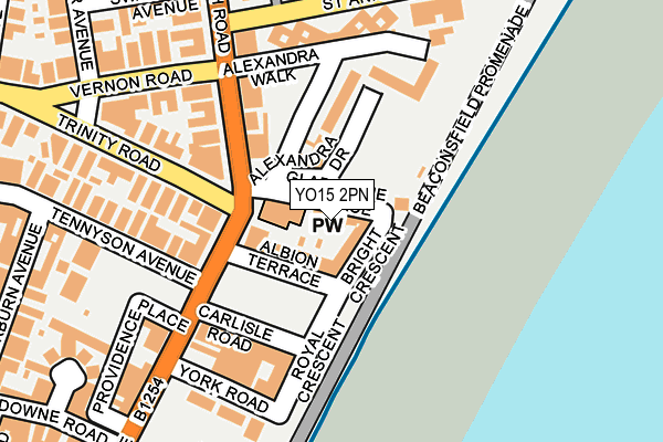 YO15 2PN map - OS OpenMap – Local (Ordnance Survey)