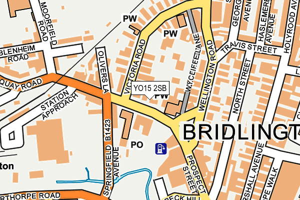 YO15 2SB map - OS OpenMap – Local (Ordnance Survey)