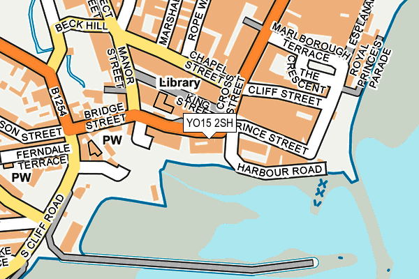 YO15 2SH map - OS OpenMap – Local (Ordnance Survey)