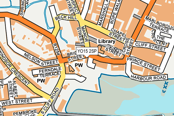 YO15 2SP map - OS OpenMap – Local (Ordnance Survey)