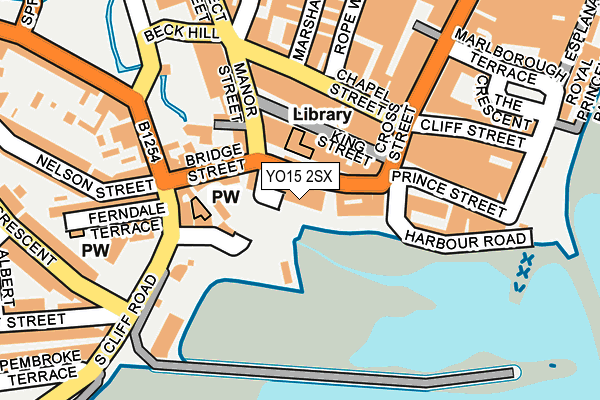 YO15 2SX map - OS OpenMap – Local (Ordnance Survey)