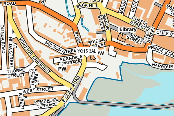 YO15 3AL map - OS OpenMap – Local (Ordnance Survey)