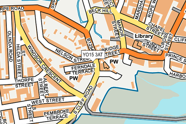 YO15 3AT map - OS OpenMap – Local (Ordnance Survey)