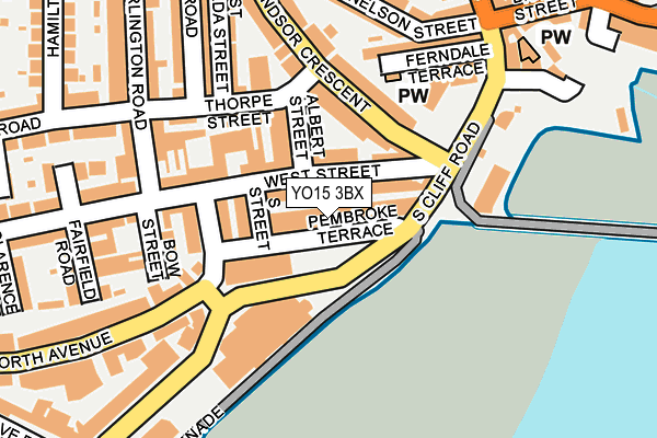 YO15 3BX map - OS OpenMap – Local (Ordnance Survey)