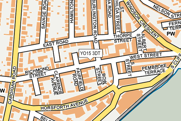 YO15 3DT map - OS OpenMap – Local (Ordnance Survey)