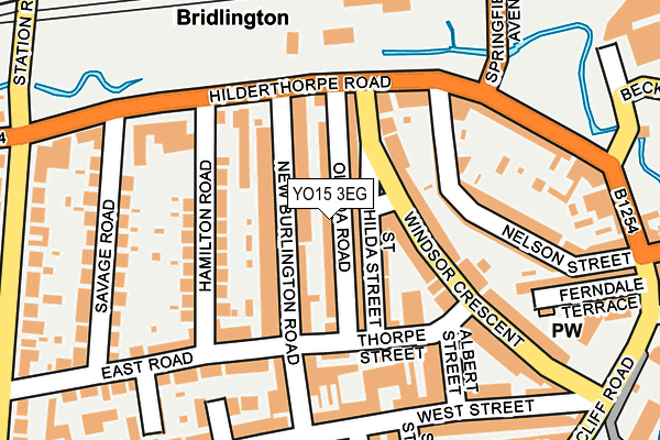 YO15 3EG map - OS OpenMap – Local (Ordnance Survey)