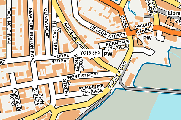 YO15 3HX map - OS OpenMap – Local (Ordnance Survey)