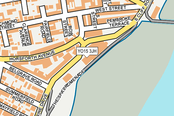 YO15 3JH map - OS OpenMap – Local (Ordnance Survey)