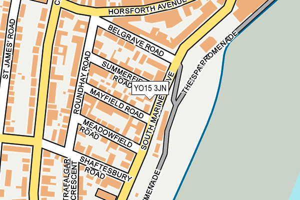 YO15 3JN map - OS OpenMap – Local (Ordnance Survey)