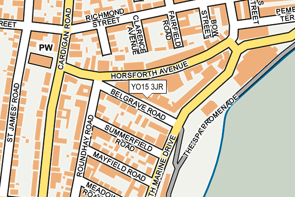 YO15 3JR map - OS OpenMap – Local (Ordnance Survey)