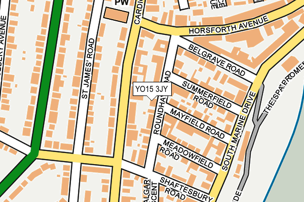 YO15 3JY map - OS OpenMap – Local (Ordnance Survey)