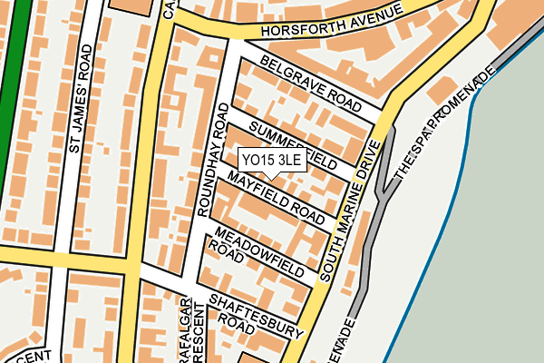 YO15 3LE map - OS OpenMap – Local (Ordnance Survey)