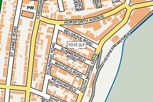 YO15 3LF map - OS OpenMap – Local (Ordnance Survey)