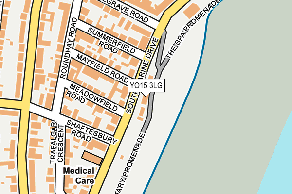 YO15 3LG map - OS OpenMap – Local (Ordnance Survey)
