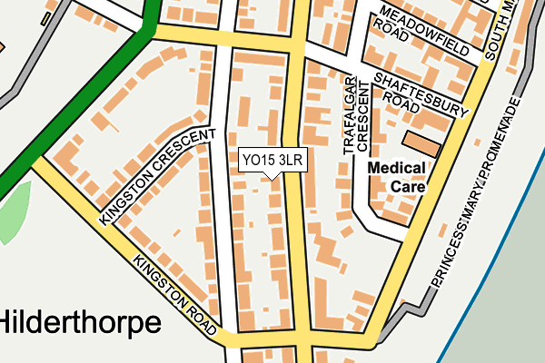 YO15 3LR map - OS OpenMap – Local (Ordnance Survey)