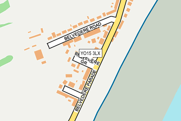 YO15 3LX map - OS OpenMap – Local (Ordnance Survey)