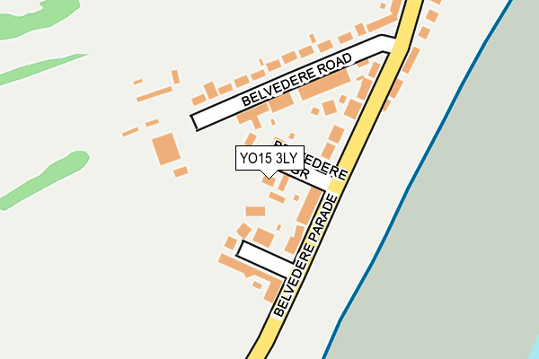 YO15 3LY map - OS OpenMap – Local (Ordnance Survey)
