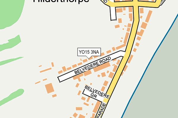 YO15 3NA map - OS OpenMap – Local (Ordnance Survey)