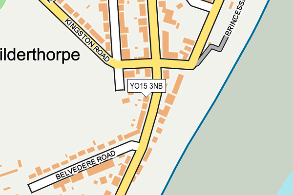 YO15 3NB map - OS OpenMap – Local (Ordnance Survey)