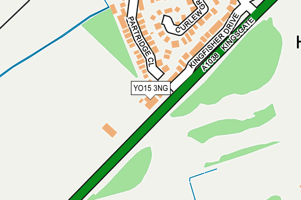YO15 3NG map - OS OpenMap – Local (Ordnance Survey)